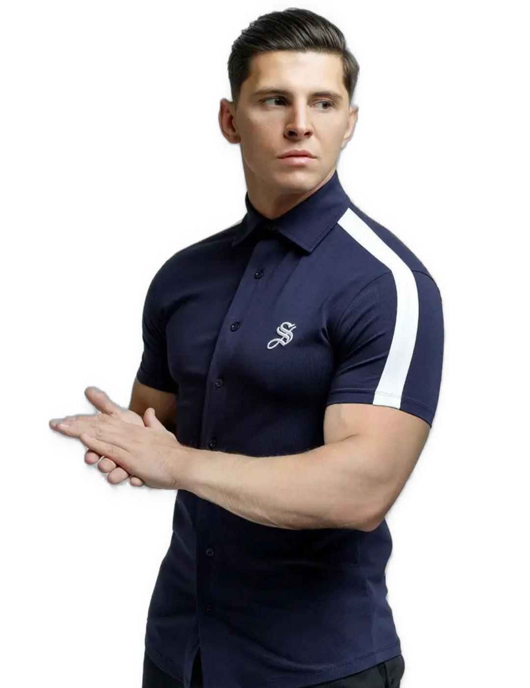 Yepan - Blue Polo Shirt for Men (PRE-ORDER DISPATCH DATE 25 September 2024) - Sarman Fashion - Wholesale Clothing Fashion Brand for Men from Canada