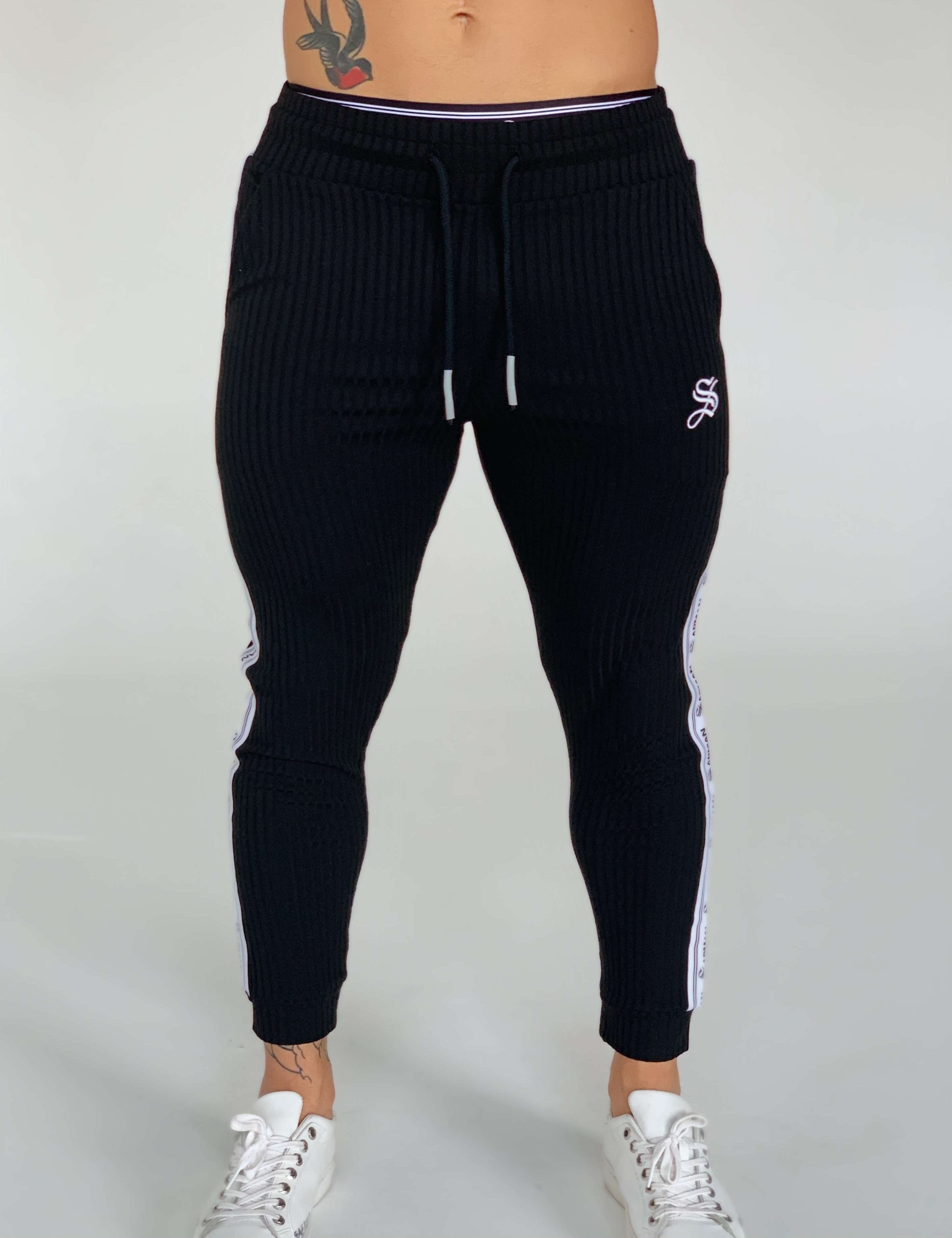 Yiketty - Black Joggers for Men (PRE-ORDER DISPATCH DATE 1 JUIN 2021) - Sarman Fashion - Wholesale Clothing Fashion Brand for Men from Canada
