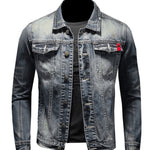 Yuhu - Long Sleeve Jeans Jacket for Men - Sarman Fashion - Wholesale Clothing Fashion Brand for Men from Canada