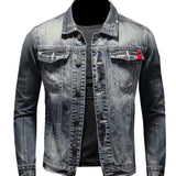 Yuhu - Long Sleeve Jeans Jacket for Men - Sarman Fashion - Wholesale Clothing Fashion Brand for Men from Canada