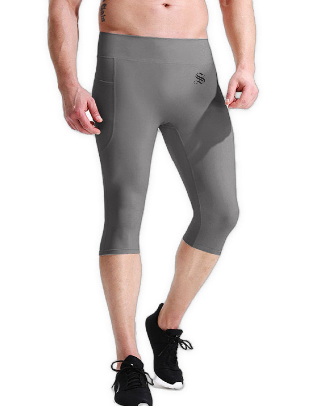 Zezena - Leggings Shorts for Men - Sarman Fashion - Wholesale Clothing Fashion Brand for Men from Canada