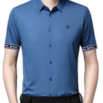 Zimah - Short Sleeves Shirt with Straps for Men - Sarman Fashion - Wholesale Clothing Fashion Brand for Men from Canada