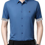 Zimah - Short Sleeves Shirt with Straps for Men - Sarman Fashion - Wholesale Clothing Fashion Brand for Men from Canada