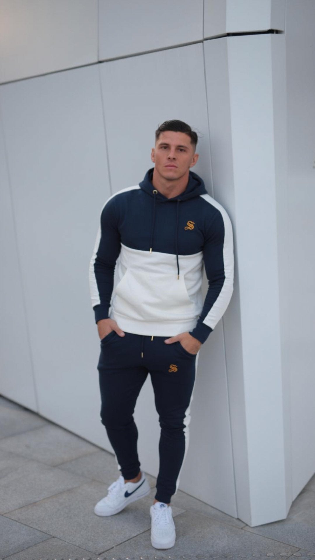 Zo - Blue Hoodie for Men (PRE-ORDER DISPATCH DATE 25 September 2024) - Sarman Fashion - Wholesale Clothing Fashion Brand for Men from Canada
