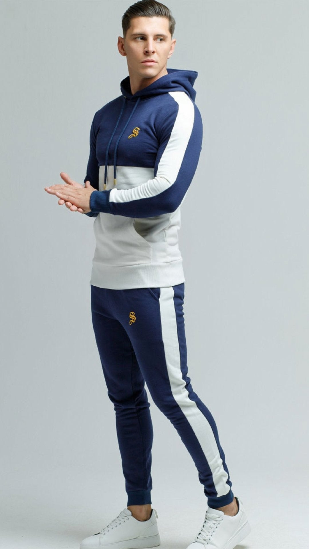 Zo - Blue Hoodie for Men (PRE-ORDER DISPATCH DATE 25 September 2024) - Sarman Fashion - Wholesale Clothing Fashion Brand for Men from Canada