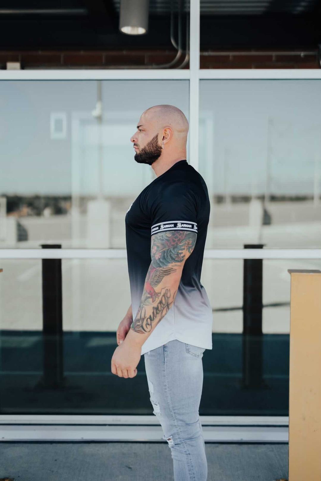 Zoho - Black T-shirt for Men - Sarman Fashion - Wholesale Clothing Fashion Brand for Men from Canada