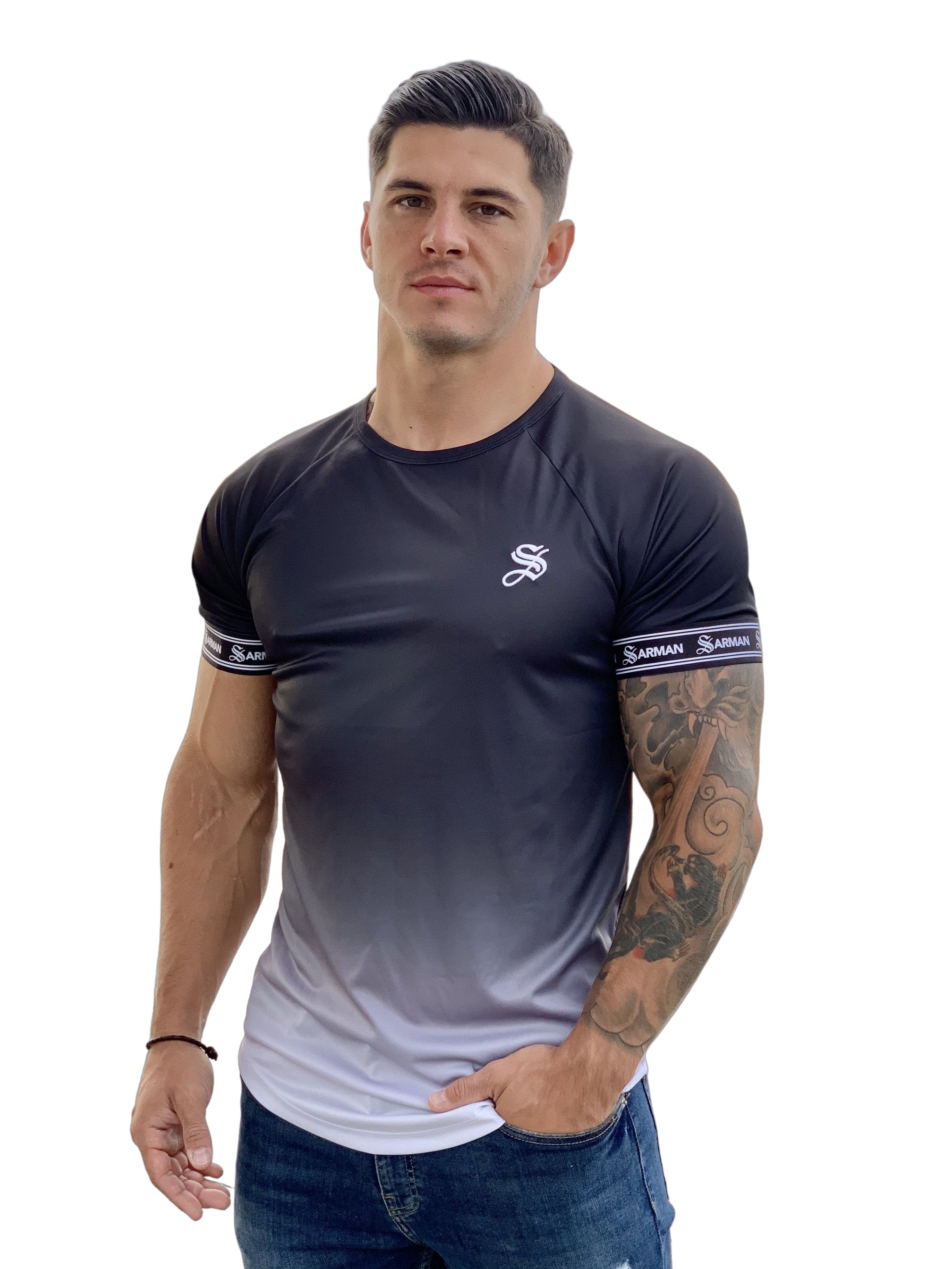 Zoho - Black T-shirt for Men - Sarman Fashion - Wholesale Clothing Fashion Brand for Men from Canada