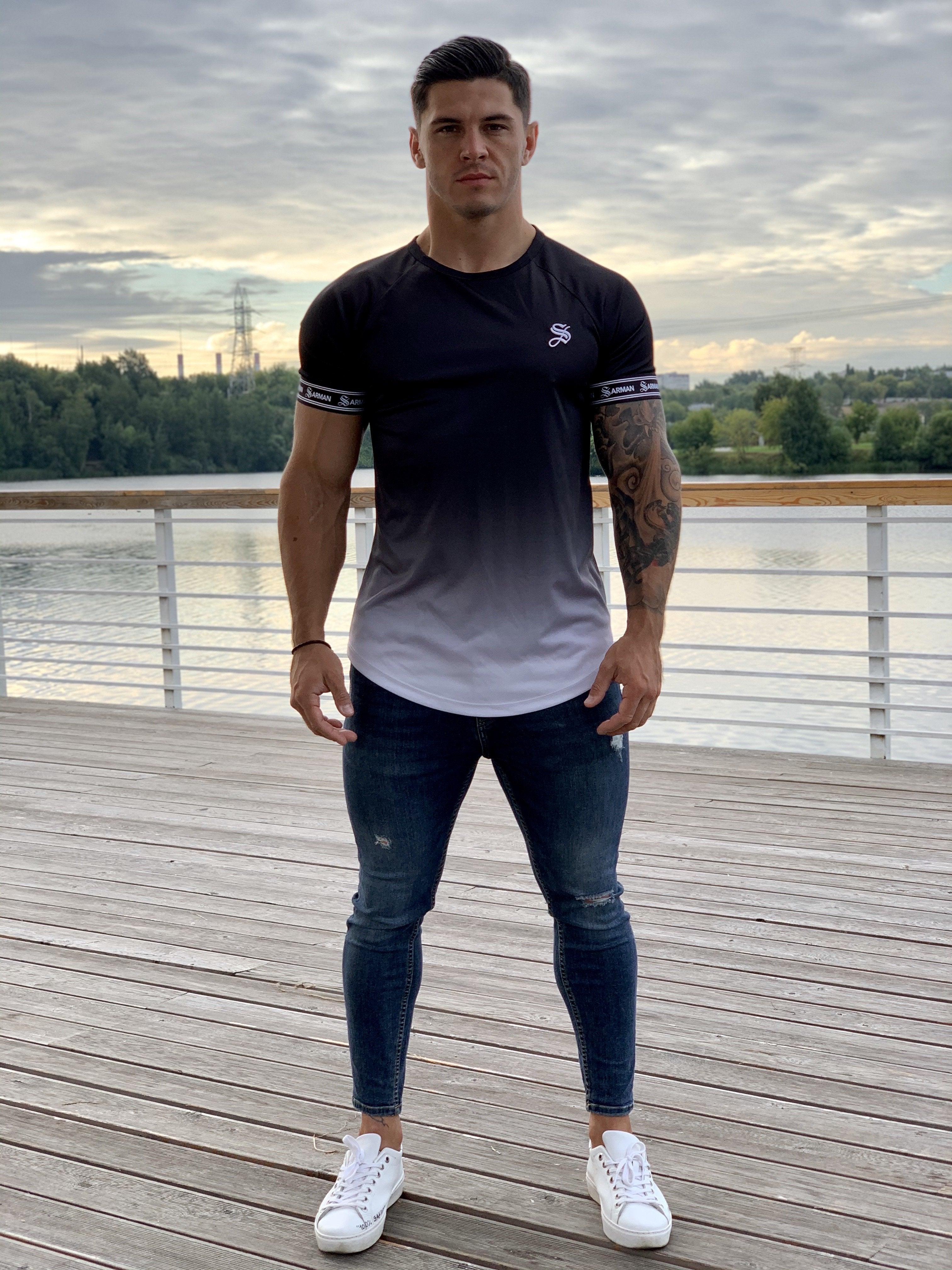 Zoho - Black T-shirt for Men (PRE-ORDER DISPATCH DATE 25 SEPTEMBER) - Sarman Fashion - Wholesale Clothing Fashion Brand for Men from Canada