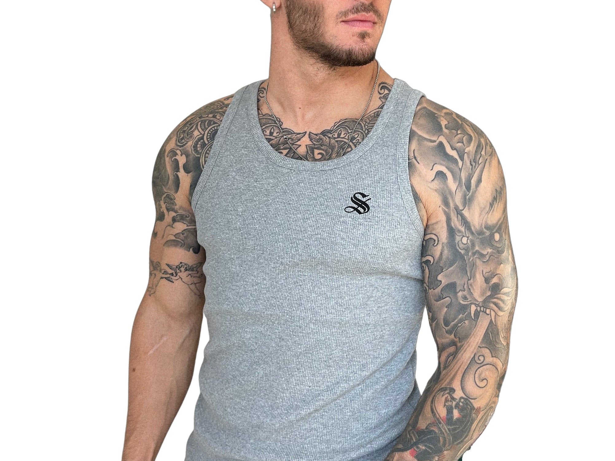 Zolano - Gris Tank Top for Men - Sarman Fashion - Wholesale Clothing Fashion Brand for Men from Canada