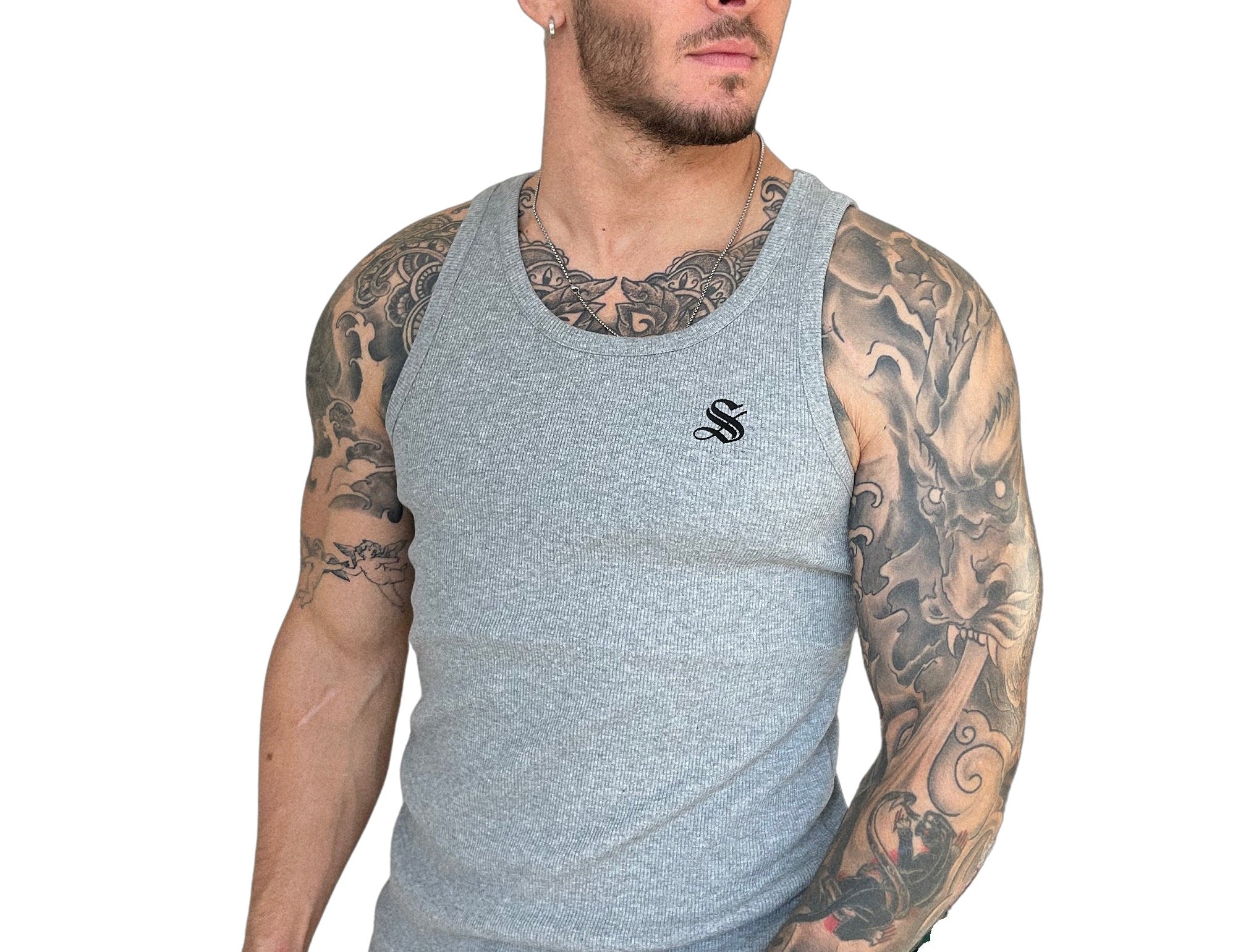 Zolano - Gris Tank Top for Men - Sarman Fashion - Wholesale Clothing Fashion Brand for Men from Canada