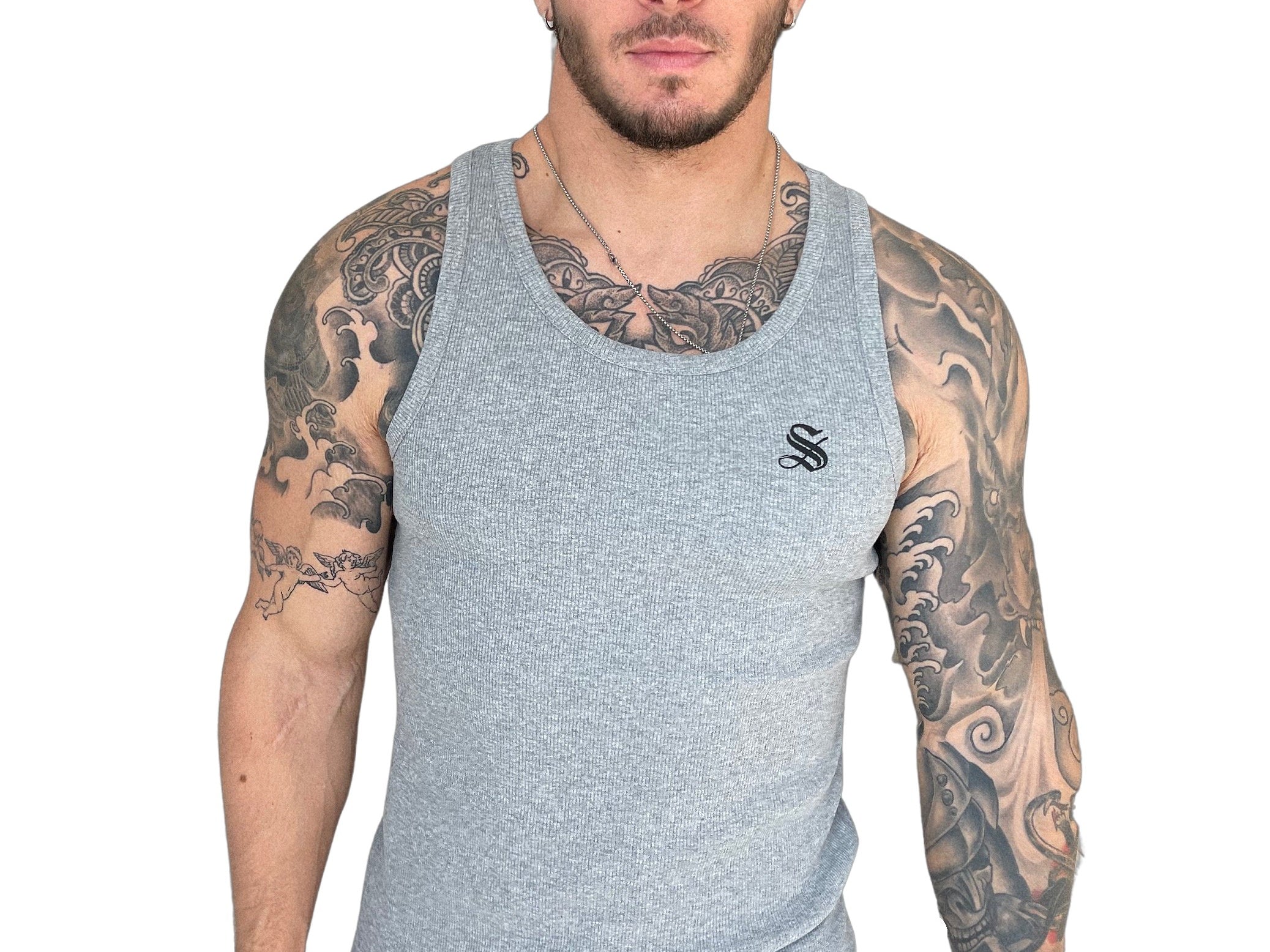 Zolano - Gris Tank Top for Men - Sarman Fashion - Wholesale Clothing Fashion Brand for Men from Canada