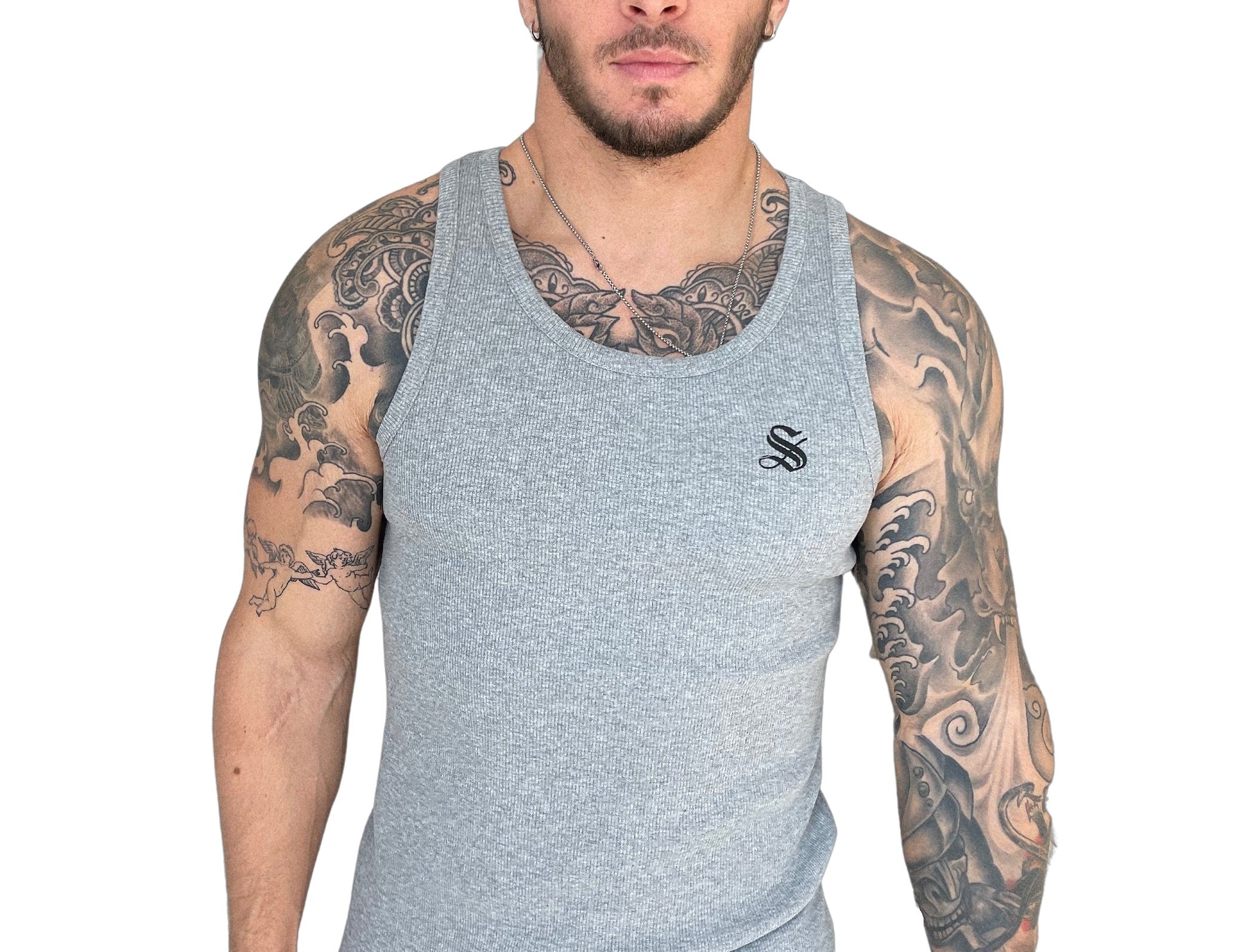 Zolano - Gris Tank Top for Men - Sarman Fashion - Wholesale Clothing Fashion Brand for Men from Canada