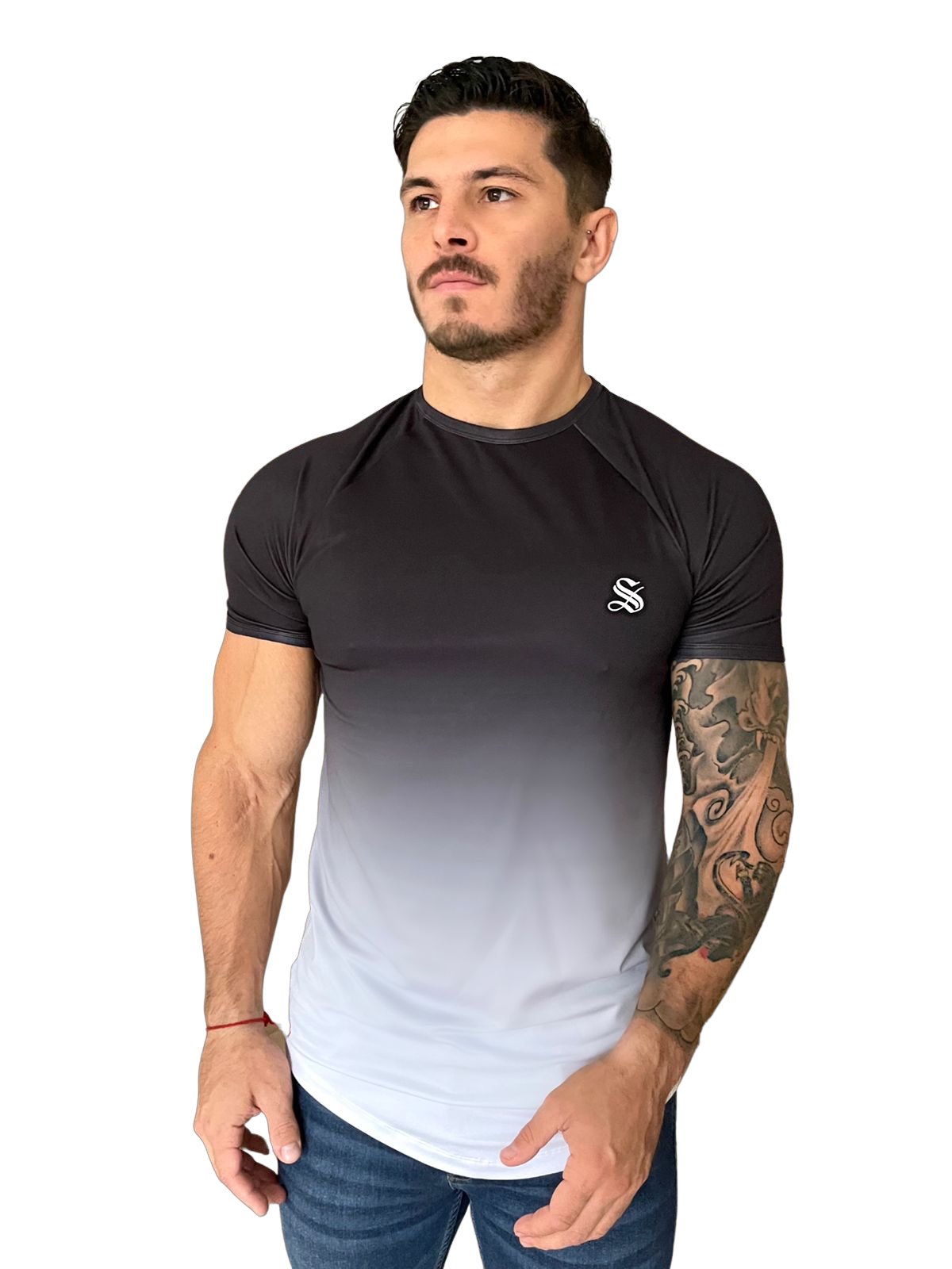 Zomik - Black/Grey T-Shirt for Men (PRE-ORDER DISPATCH DATE 1 JULY 2022) - Sarman Fashion - Wholesale Clothing Fashion Brand for Men from Canada