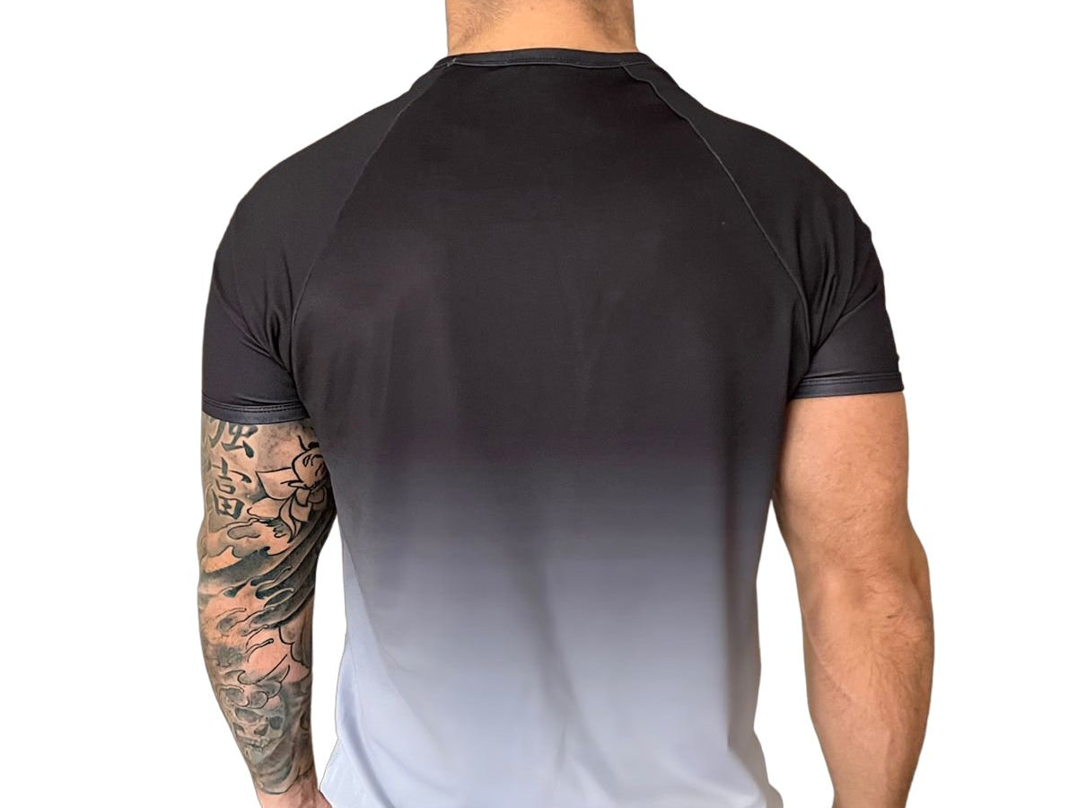 Zomik - Black/Grey T-Shirt for Men (PRE-ORDER DISPATCH DATE 1 JULY 2022) - Sarman Fashion - Wholesale Clothing Fashion Brand for Men from Canada