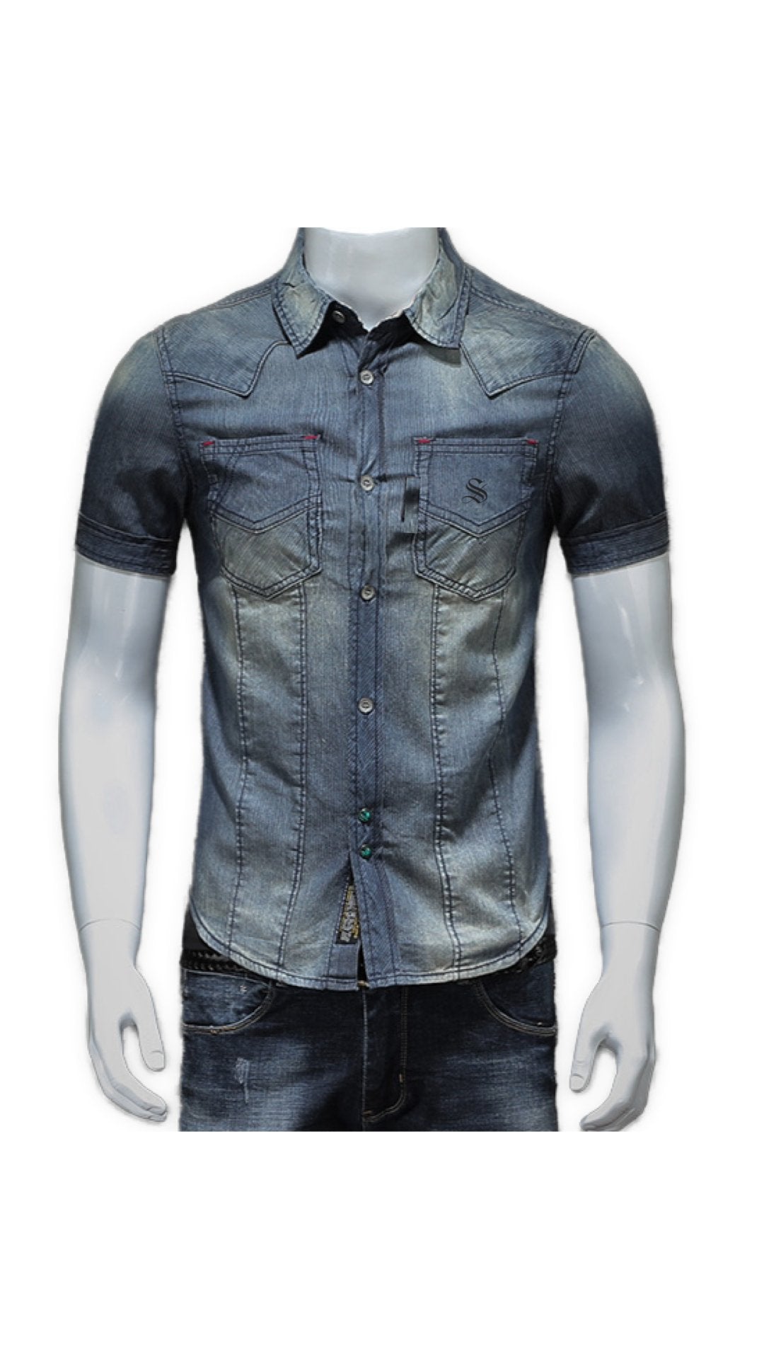 Zukimia - Short Sleeves Shirt for Men - Sarman Fashion - Wholesale Clothing Fashion Brand for Men from Canada