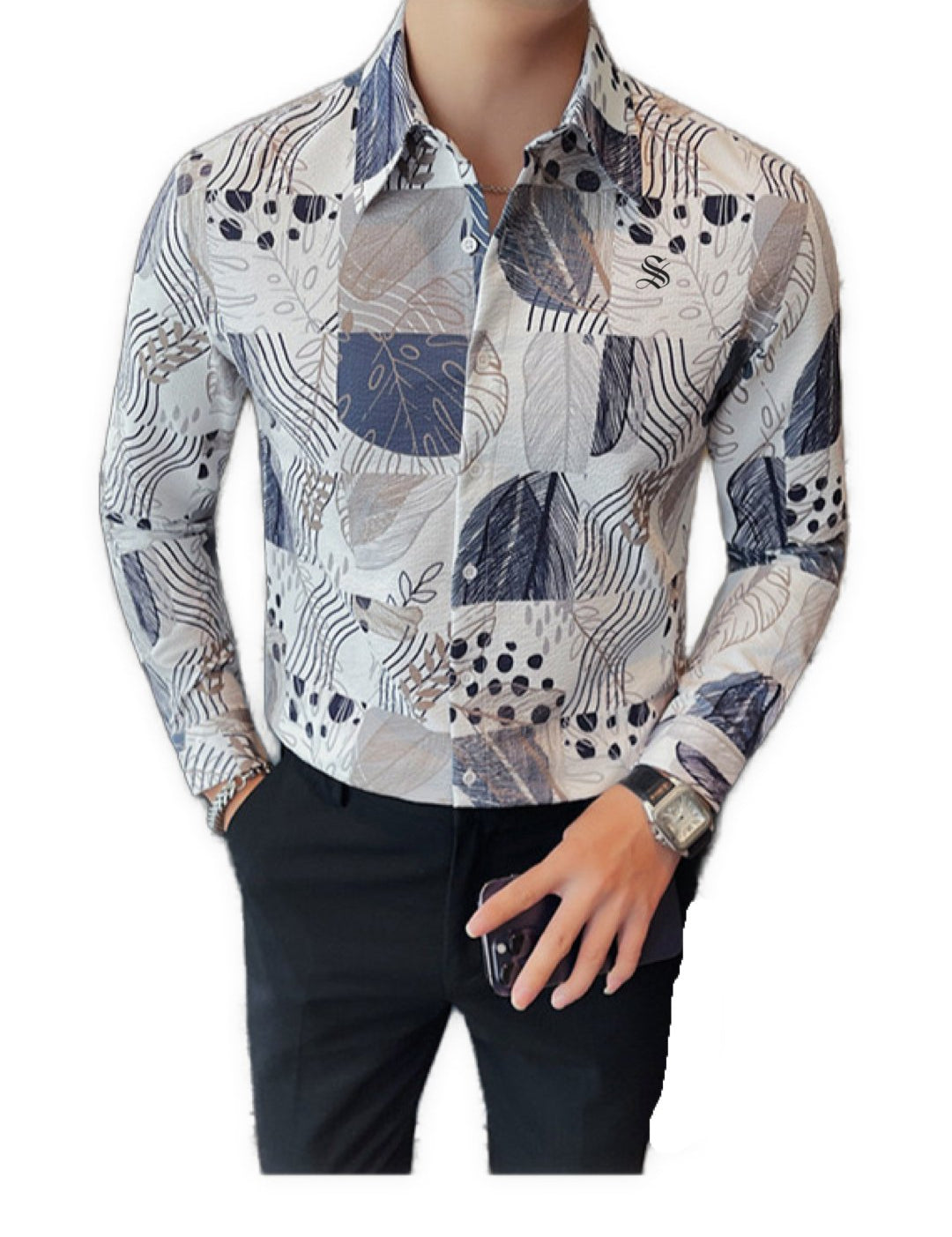 Zumia- Long Sleeves Shirt for Men - Sarman Fashion - Wholesale Clothing Fashion Brand for Men from Canada