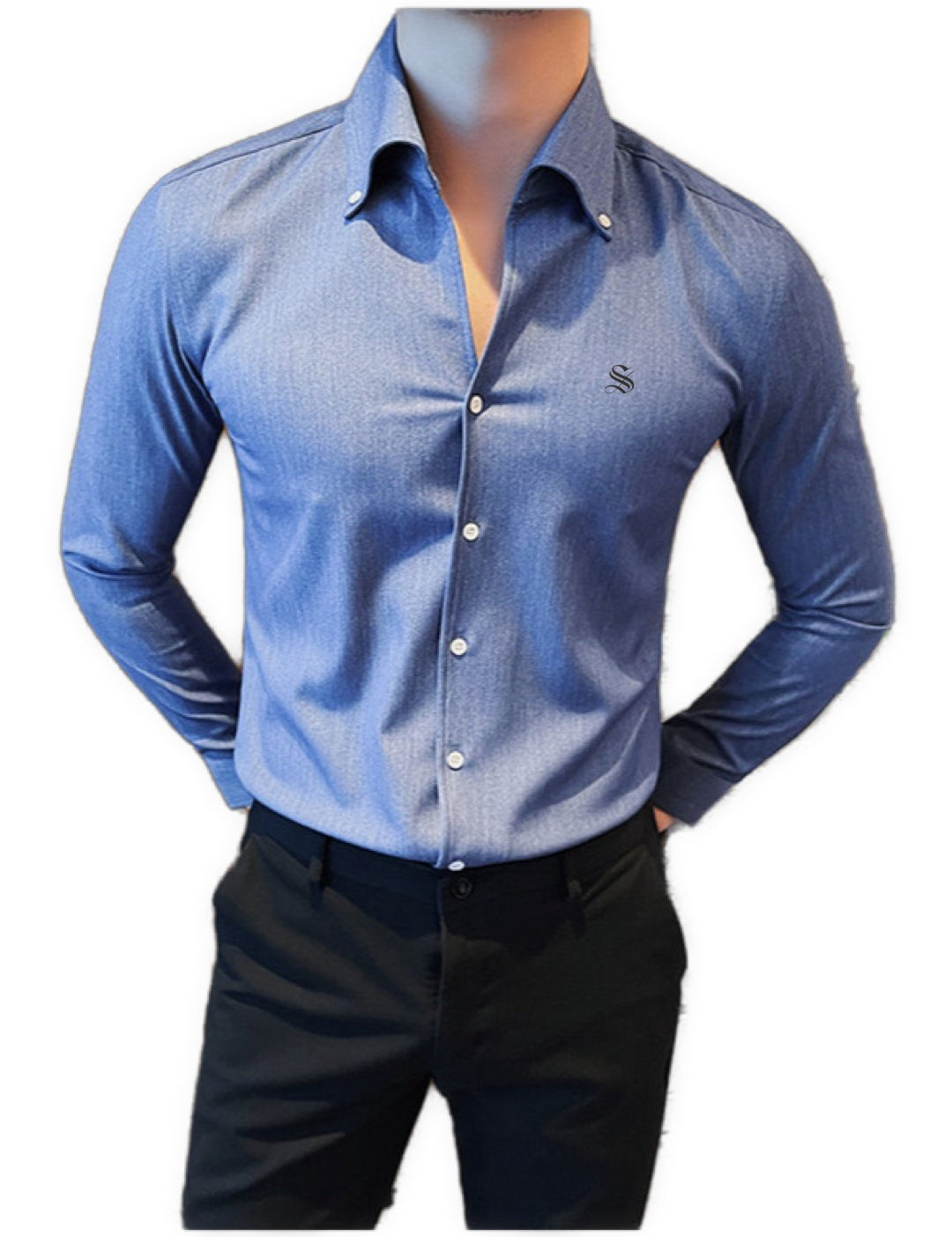 ZVGUF - Long Sleeves Shirt for Men - Sarman Fashion - Wholesale Clothing Fashion Brand for Men from Canada